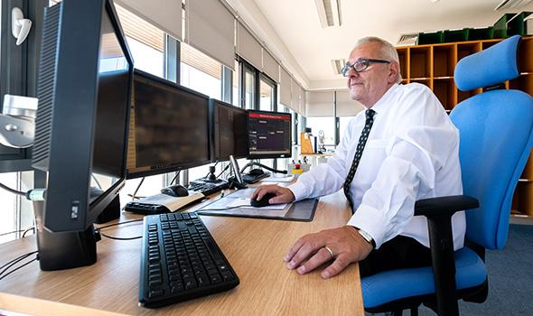 Security desk at Westcott